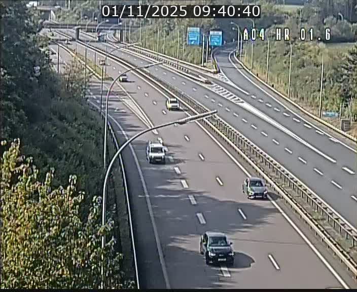 Info Trafic Luxembourg A4 - BK 1.6 - Croix de Cessange (direction Esch)