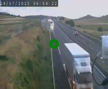 Caméra autoroute A75 à hauteur de Le Crest, en direction de Montpellier