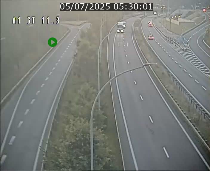 Traffic live webcam Luxembourg Senningerberg - A1 direction Allemagne - BK 11.3
