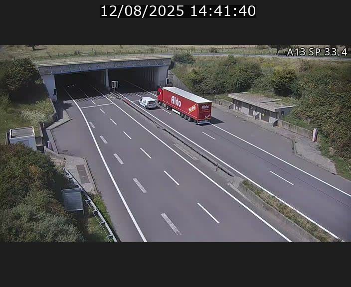 Webcam trafic sur A13 à hauteur d'Altwies en direction de Mondorf-les-bains et en provenance de l'Allemagne