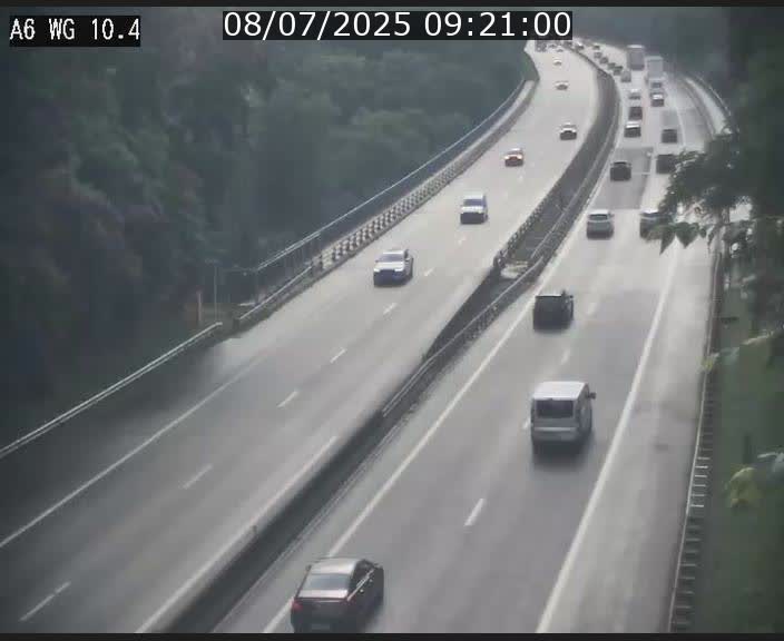 Traffic live webcam Luxembourg Mamer - A6 - BK 10.4 - direction Luxembourg/France/Allemagne