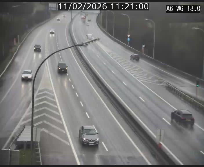 Traffic live webcam Luxembourg Mamer - A6 - BK 13 - direction Luxembourg/France/Allemagne