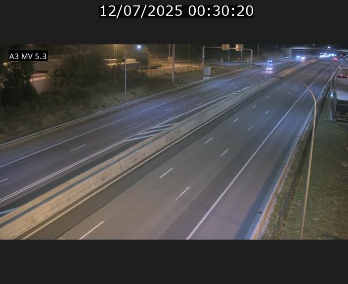 Webcam à l'Aire de Berchem au Luxembourg sur l'A3. Vue orientée vers la France