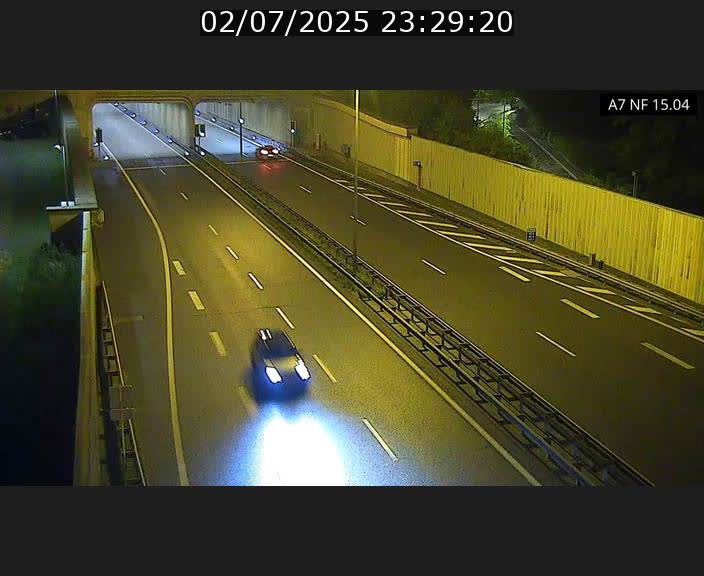 Caméra trafic Luxembourg - A7, Tunnel Mersch, entrée sud, direction Ettelbruck