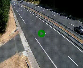 Caméra autoroute A75 à hauteur du col des Issartets en direction de Montpellier