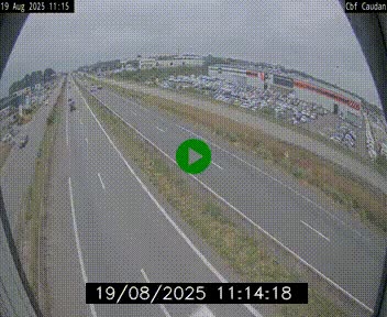 Webcam sur la N165 à hauteur de Caudan, dans le Morbihan.