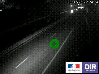 Caméra autoroutière sur l'A47 à hauteur de Givors, a proximité de Lyon. La webcam est orientée vers Lyon