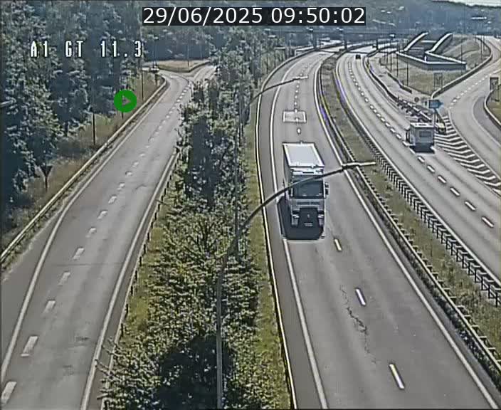 Traffic live webcam Luxembourg Senningerberg - A1 direction Allemagne - BK 11.3