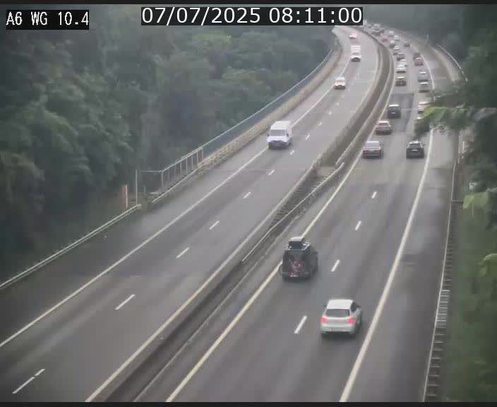 Traffic live webcam Luxembourg Mamer - A6 - BK 10.4 - direction Luxembourg/France/Allemagne