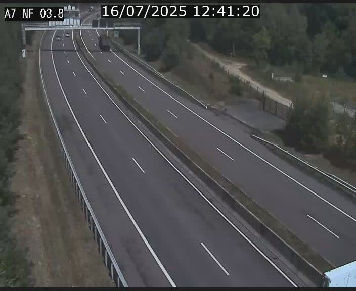 Webcam autoroute A7 au Luxembourg à la sortie du Tunnel Stafelter vers le Nord