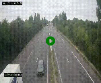 Webcam routière à la fin de la N10, en périphérique ouest d'Angouleme, proche de la jonction avec l'A10