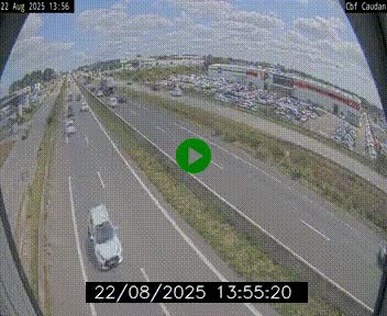 Webcam sur la N165 à hauteur de Caudan, dans le Morbihan.