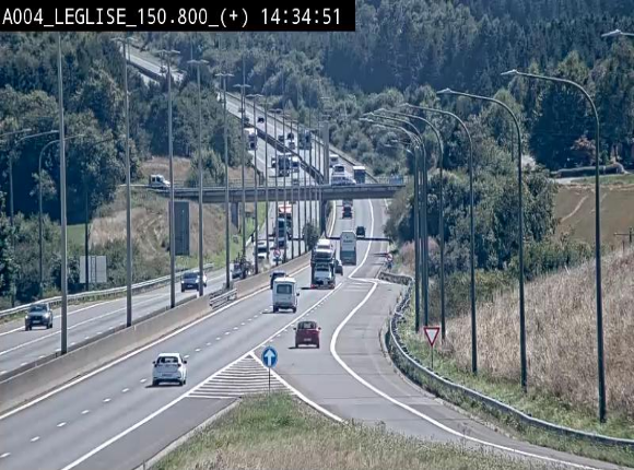 Caméra autoroute Belgique - Côte de Léglise, E411(A4) direction Luxembourg