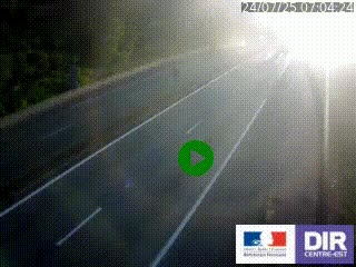 Caméra autoroutière sur l'A47 à hauteur de Givors, a proximité de Lyon. La webcam est orientée vers Lyon
