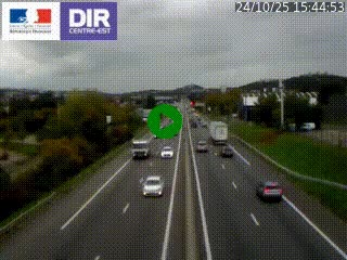 Caméra autoroute à Saint-Etienne (Les Littes) à hauteur du Ikea Saint-Etienne sur l'A72 en direction de Roanne