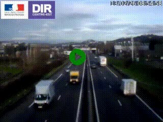 Caméra autoroute à Saint-Etienne (Les Littes) à hauteur du Ikea Saint-Etienne sur l'A72 en direction de Roanne