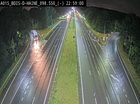 Webcam autoroute Belgique - Bois d'Haine - E42 - BK 98.6