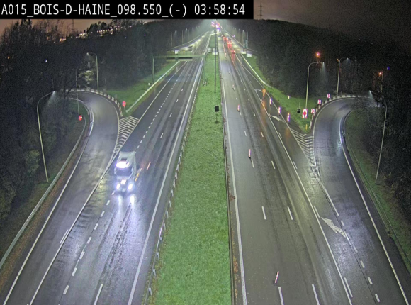 Webcam autoroute Belgique - Bois d'Haine - E42 - BK 98.6