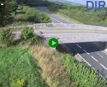 Webcam sur A84 à hauteur de Pont-Farcy, au niveau du pont autoroutier sur la Vire, au sud de Saint-Lô