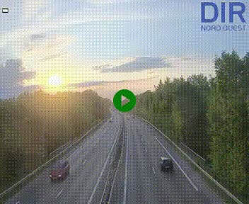 Webcam sur le périphérique de Caen (N814) à l'est de la ville, à Mondeville hauteur de la sortie 2, Presqu'île-Rives de l'Orne, au bout de l'autoroute A13