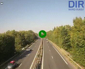 Webcam sur le périphérique de Caen (N814) à l'est de la ville, à Mondeville hauteur de la sortie 2, Presqu'île-Rives de l'Orne, au bout de l'autoroute A13