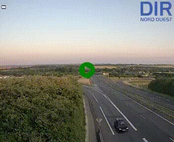 Webcam au début de l'A84 sur le périphérique Ouest de Caen (N814) à hauteur de la sortie 9, Porte de Bretagne