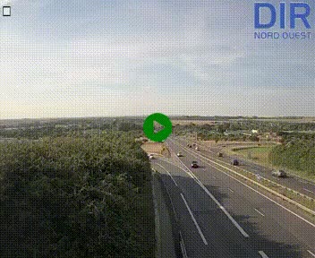 Webcam au début de l'A84 sur le périphérique Ouest de Caen (N814) à hauteur de la sortie 9, Porte de Bretagne