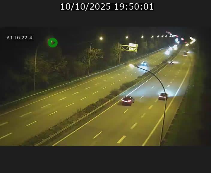 Traffic live webcam Luxembourg Flaxweiler - A1 direction Luxembourg - BK 22.4