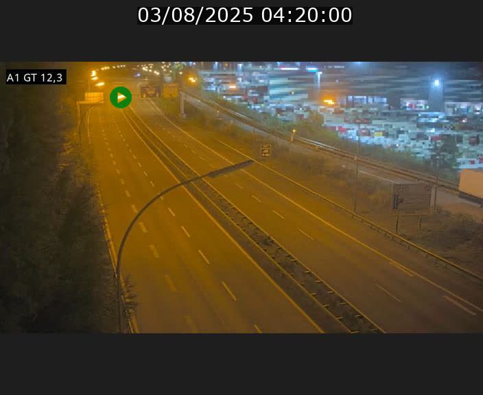Traffic live webcam Luxembourg Senningerberg - A1 direction Allemagne - BK 12.3