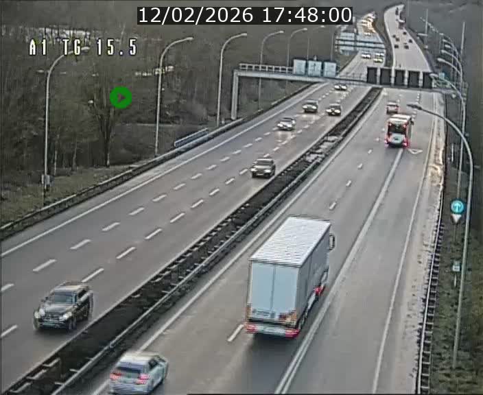 Traffic live webcam Luxembourg Munsbach - A1 direction Luxembourg - BK 15.5