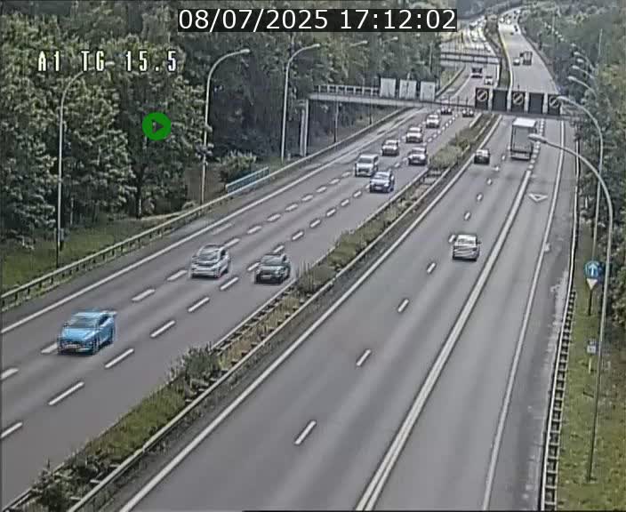 Traffic live webcam Luxembourg Munsbach - A1 direction Luxembourg - BK 15.5