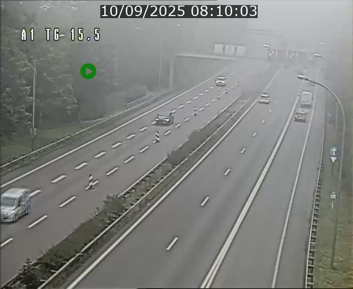 Traffic live webcam Luxembourg Munsbach - A1 direction Luxembourg - BK 15.5