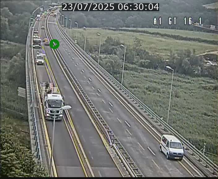 Traffic live webcam Luxembourg Niederanven - A1 direction Allemagne - BK 16.1