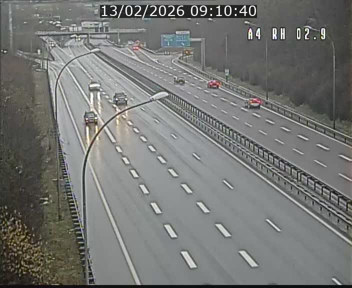 Webcam traffic A4 Luxembourg - BK 2.9 - Croix de Cessange (direction Luxembourg)