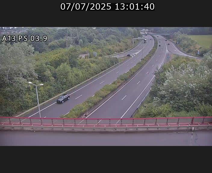 Traffic live webcam Luxembourg Ehlerange - A13 direction Esch-sur-Alzette - BK 6.8