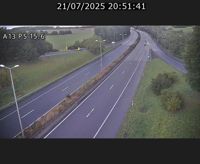 Traffic live webcam Luxembourg Kayl - A13 direction Dudelange - BK 15.6