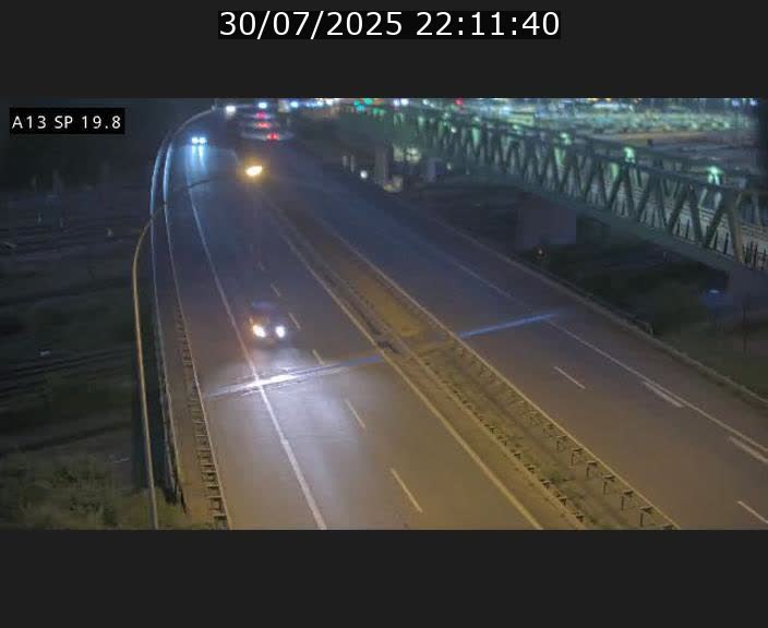 Traffic live webcam Luxembourg Croix de Bettembourg - A13 direction Esch-sur-Alzette - BK 19.8
