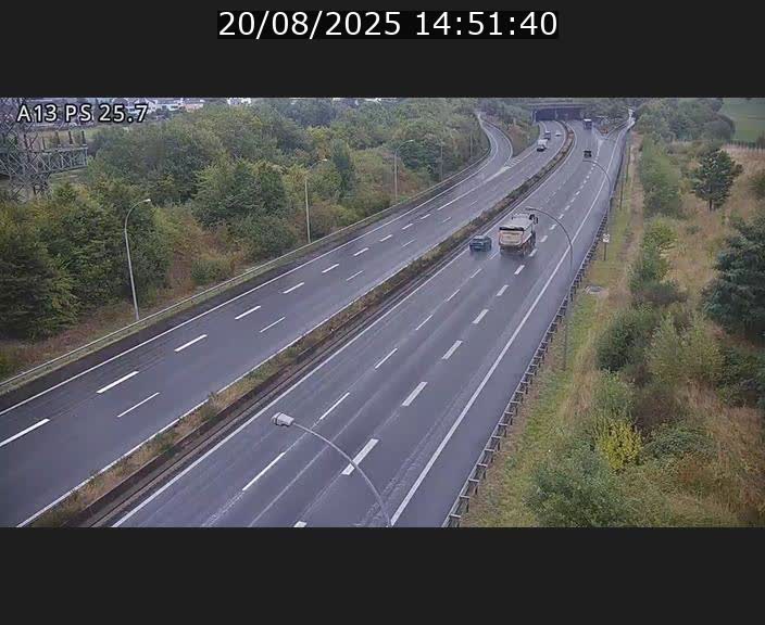 Traffic live webcam Luxembourg Frisange - A13 direction Allemagne - BK 26