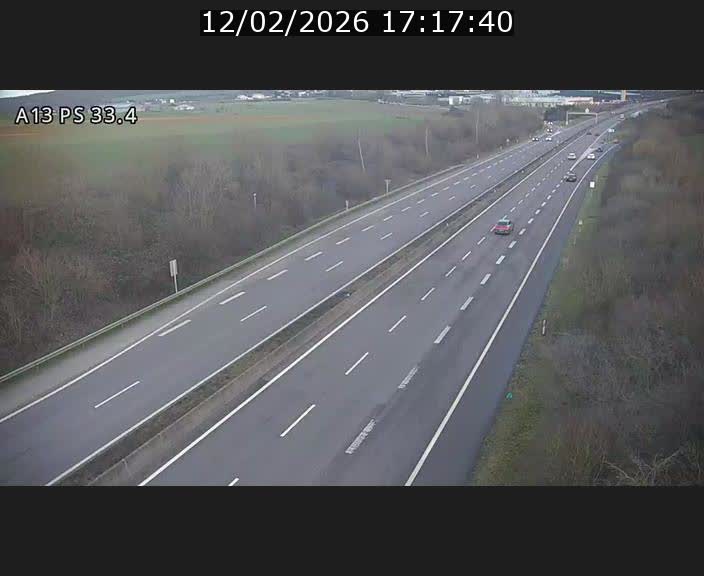 Webcam trafic sur A13 à hauteur de Mondorf-les-Bains en direction d'Altwies