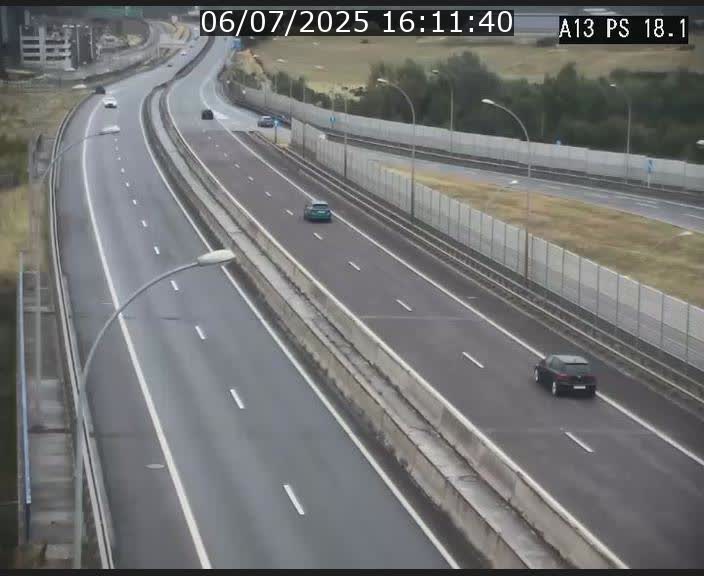 Traffic live webcam Luxembourg Dudelange - A13 direction Croix de Bettembourg - BK 18.1