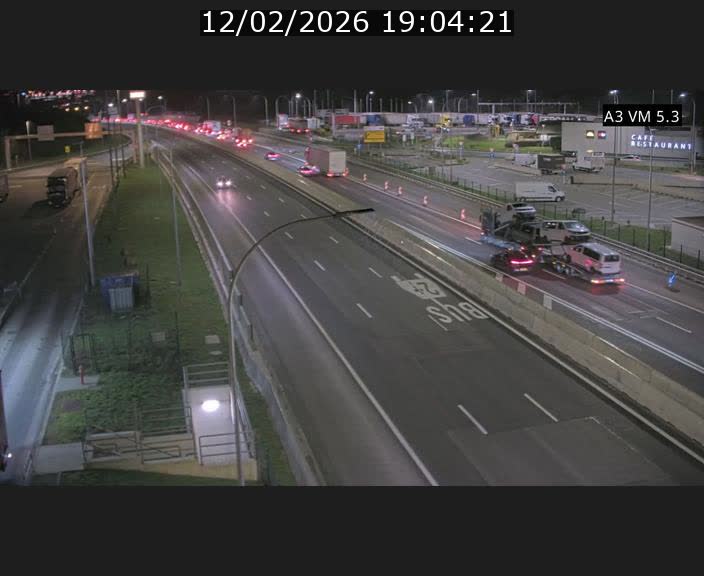 Traffic live webcam Luxembourg Aire de Berchem - A3 - BK 5 - direction France