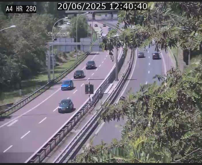 Webcam traffic A4 Luxembourg - BK 0.2 - P+R Bouillon (direction Luxembourg)