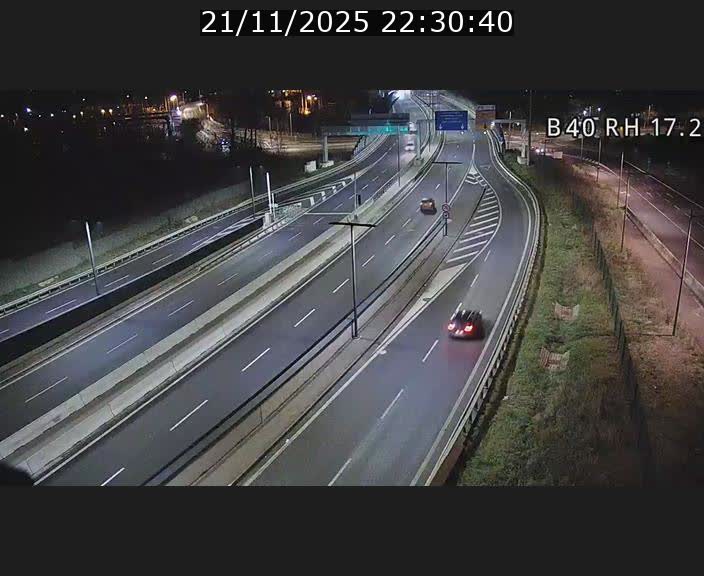 Webcam sur le contournement d'Esch Belval à hauteur de la sortie Université de Luxembourg. Vue orientée vers Luxembourg