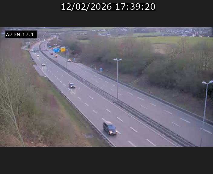 Caméra trafic Luxembourg - A7, Merscherbierg direction Mersch