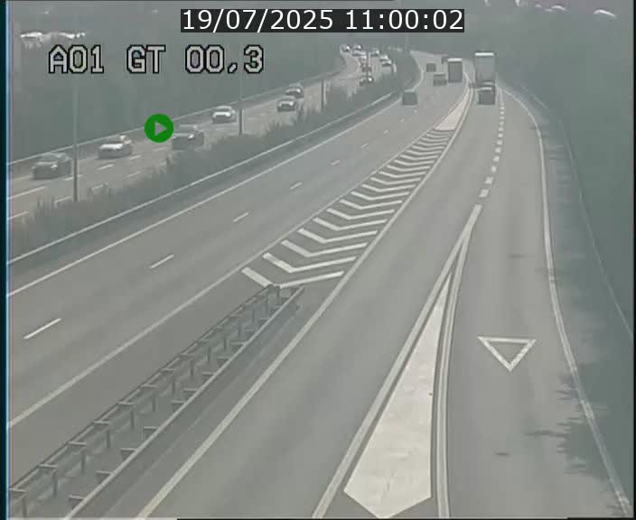 Traffic live webcam Luxembourg Croix de Gasperich - A1 direction Kirchberg - BK 0.3