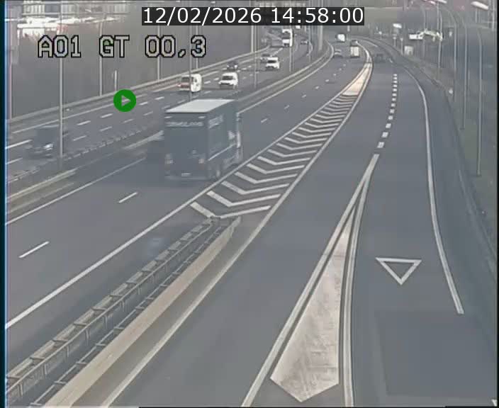 Traffic live webcam Luxembourg Croix de Gasperich - A1 direction Kirchberg - BK 0.3