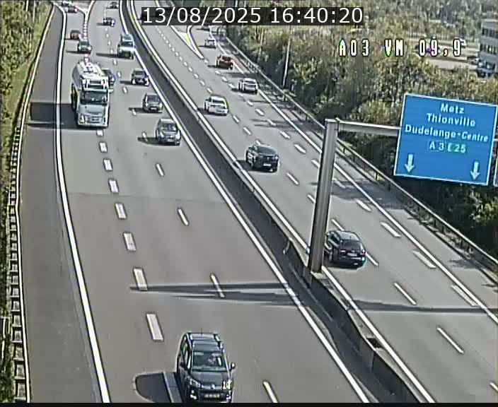 Webcam Autoroute à la Croix de Bettembourg - A3 - BK 9.9 - direction France