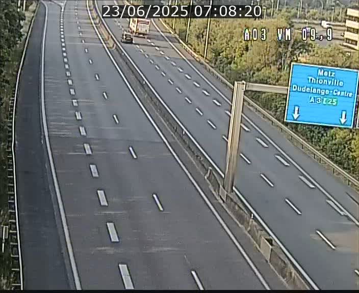 Webcam Autoroute à la Croix de Bettembourg - A3 - BK 9.9 - direction France