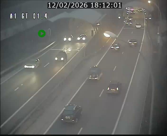 Traffic live webcam Luxembourg Hesperange - A1 direction Kirchberg - BK 1.4