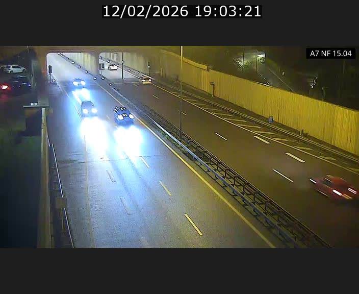 Caméra trafic Luxembourg - A7, Tunnel Mersch, entrée sud, direction Ettelbruck